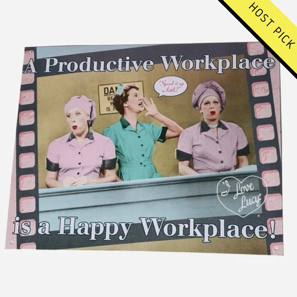 HP | I Love Lucy Tin Sign